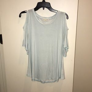 tucker and tate, light blue and white striped